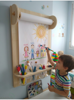 Panel de Dibujo Montessori de Madera