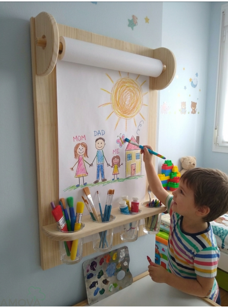 Panel de Dibujo Montessori de Madera